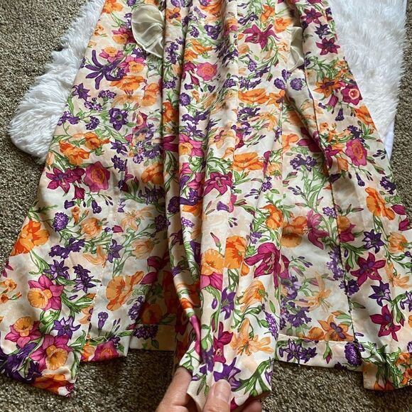BCBGeneration Floral Double Front Slit Maxi Dress Size Medium - Picture 5 of 8